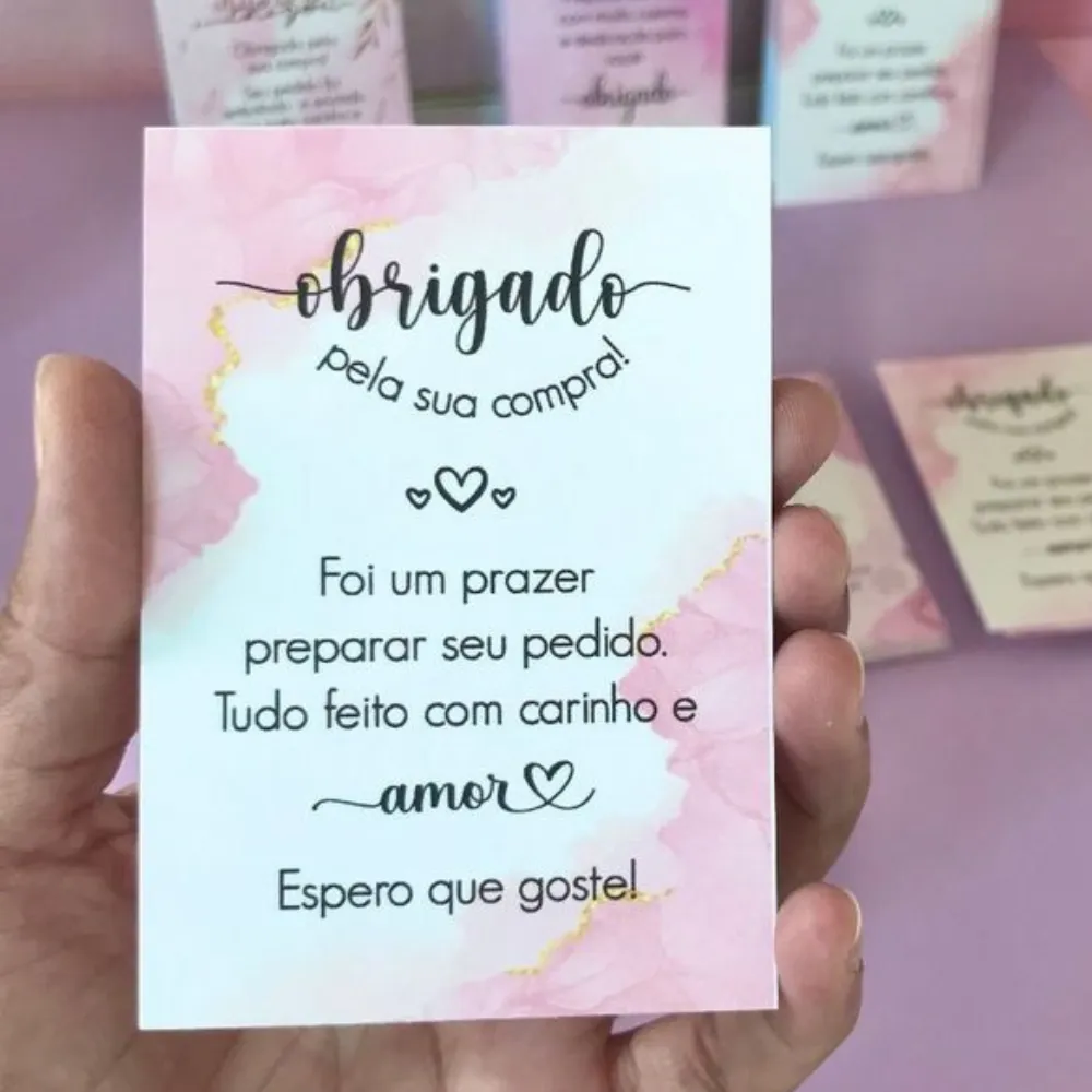 Cartão de Agradecimento e Fidelidade
